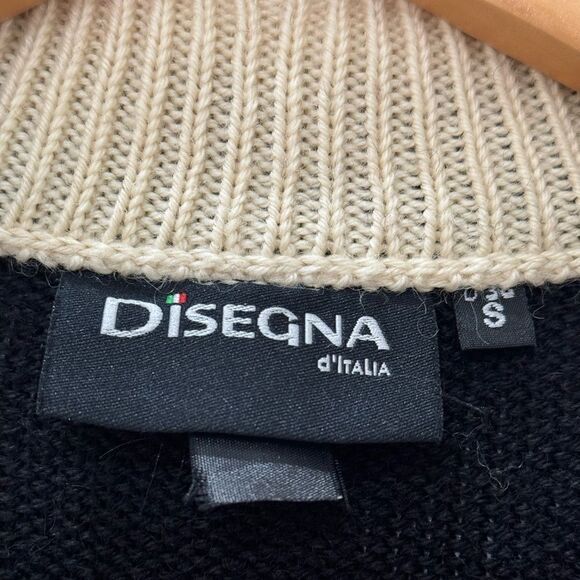 Disegna Men’s Norwegian D’Italia Alpine Pure Wool Sweater Size Small - Picture 8 of 12